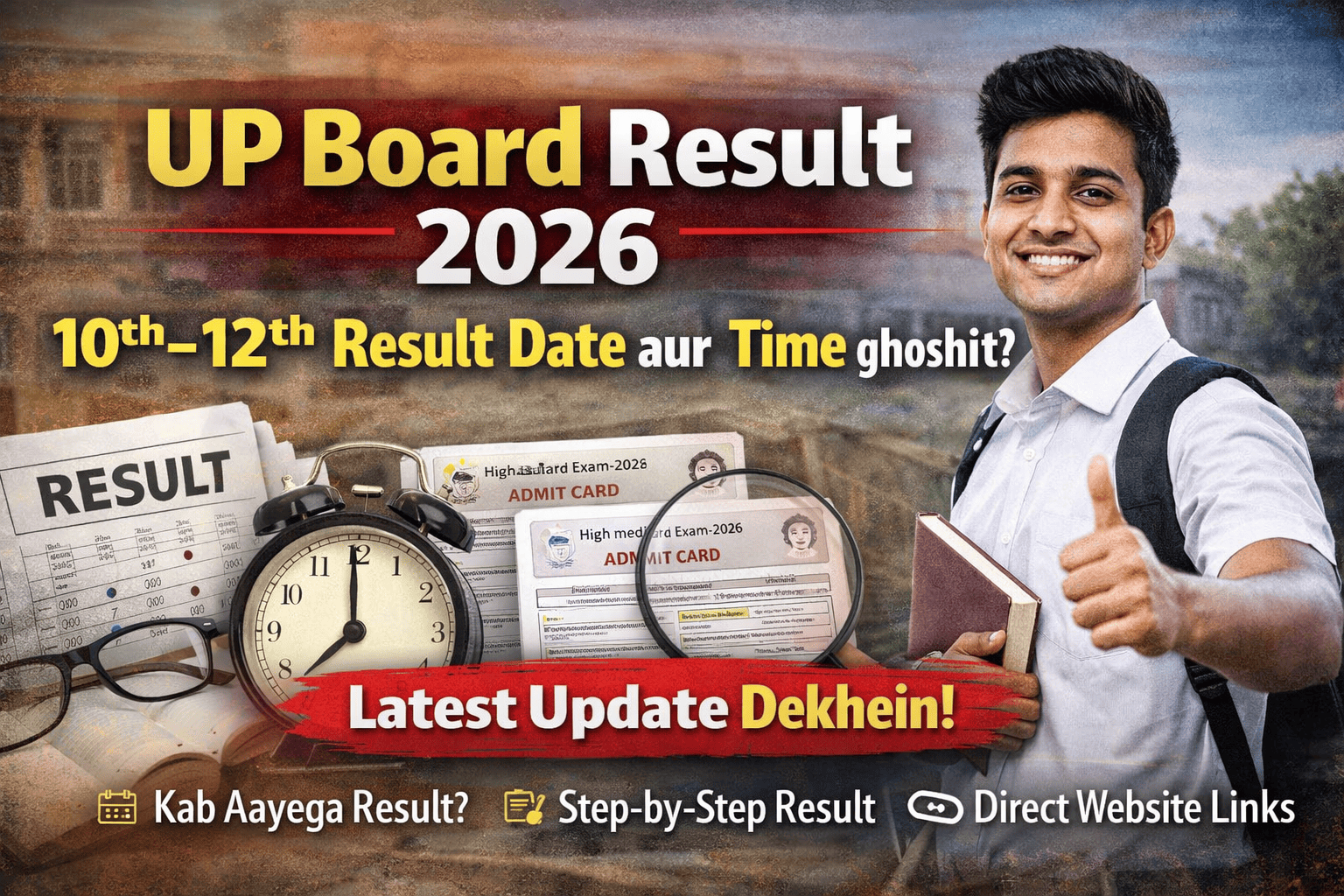 UP Board Result 2026: 10th-12th Result Date aur Time ghoshit? Yahan dekhein Latest Update @samacharadda