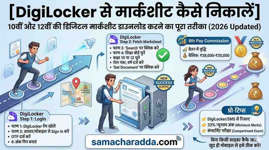 DigiLocker से मार्कशीट कैसे निकालें? 10वीं और 12वीं की डिजिटल मार्कशीट डाउनलोड करने का पूरा तरीका (2026 Updated)