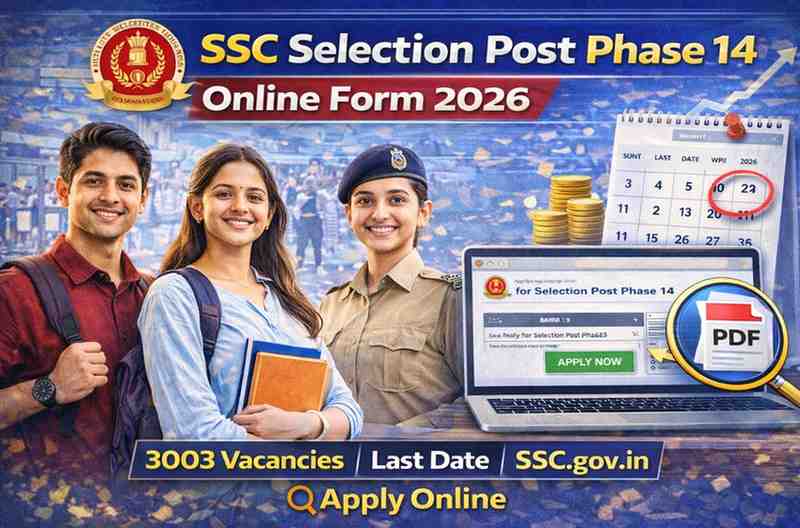 SSC Selection Post Phase 14 Recruitment 2026: 10वीं, 12वीं और ग्रेजुएट पास के लिए बंपर भर्ती, यहाँ देखें पूरी जानकारी